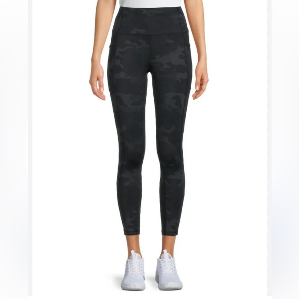 Women’s A New Day Seamless High Waisted Camo‎ Leggings NEW Black L/XL